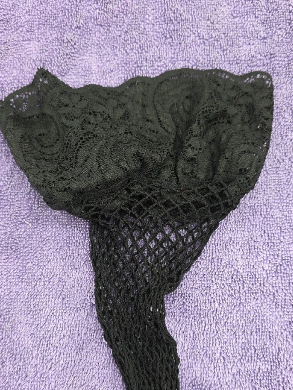 NWOT Black Lace Bra & Panty Set with Garters - Women Intimates